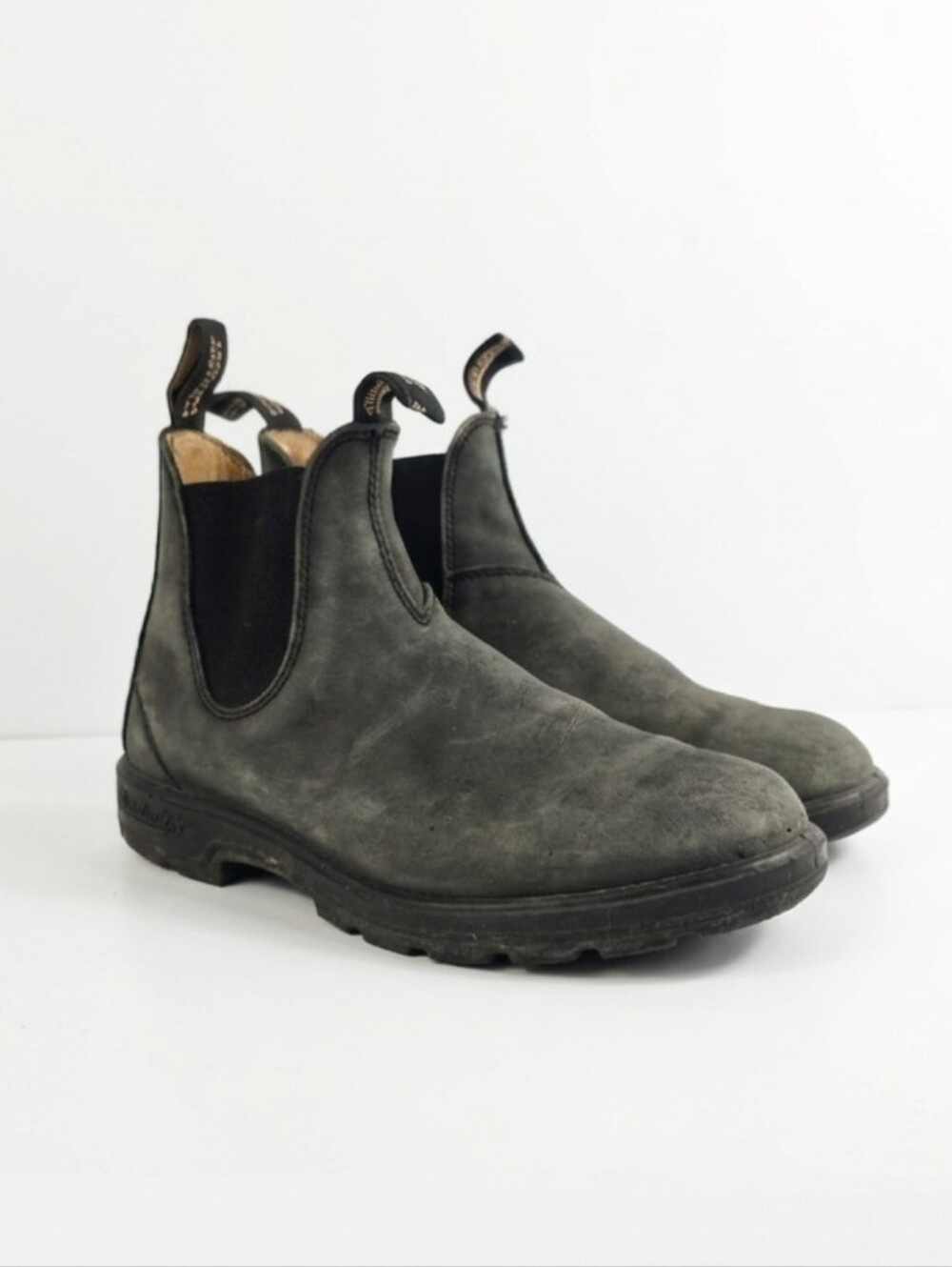 Blundstone Original Gray Leather Women's Chelsea Boots Size UK 7.5- US 10.5